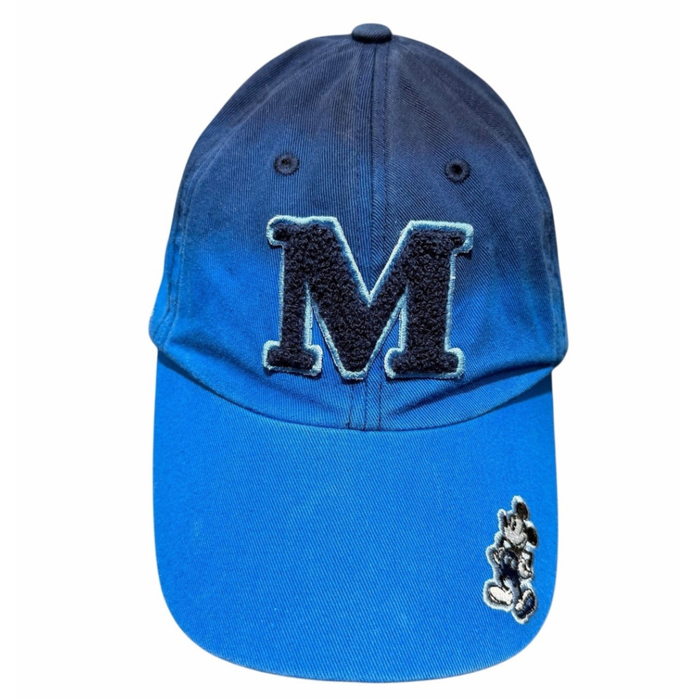 Disney Parks Authentic Original Mickey Mouse Blue Ombre Baseball Cap Hat Mens